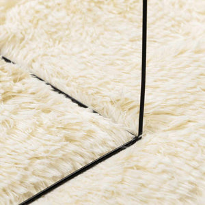 Flossteppe med lang luv NAVARRA krem 240x340 cm polyester