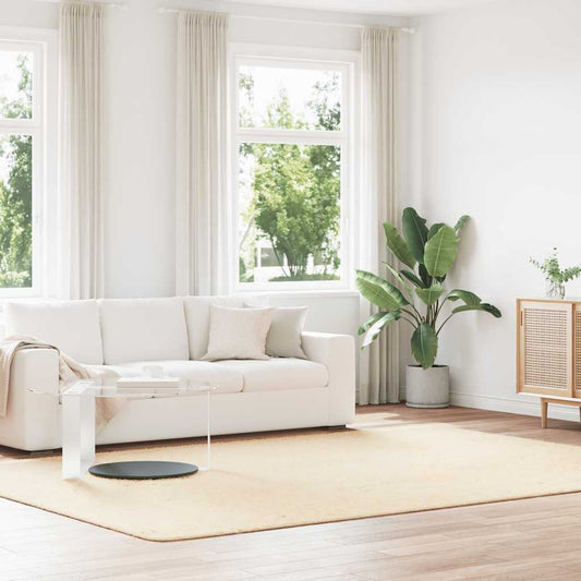 Flossteppe med lang luv NAVARRA krem 240x340 cm polyester