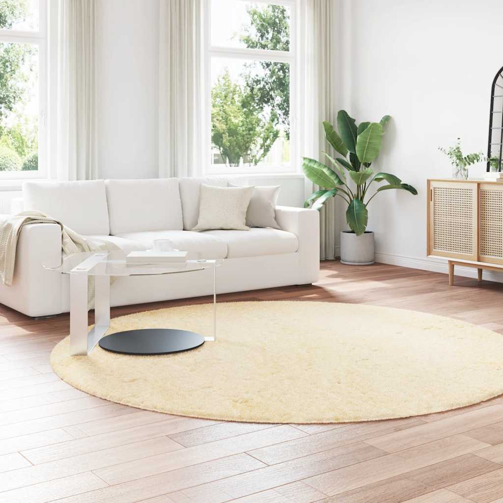 Flossteppe med lang luv NAVARRA krem 240x240 cm polyester