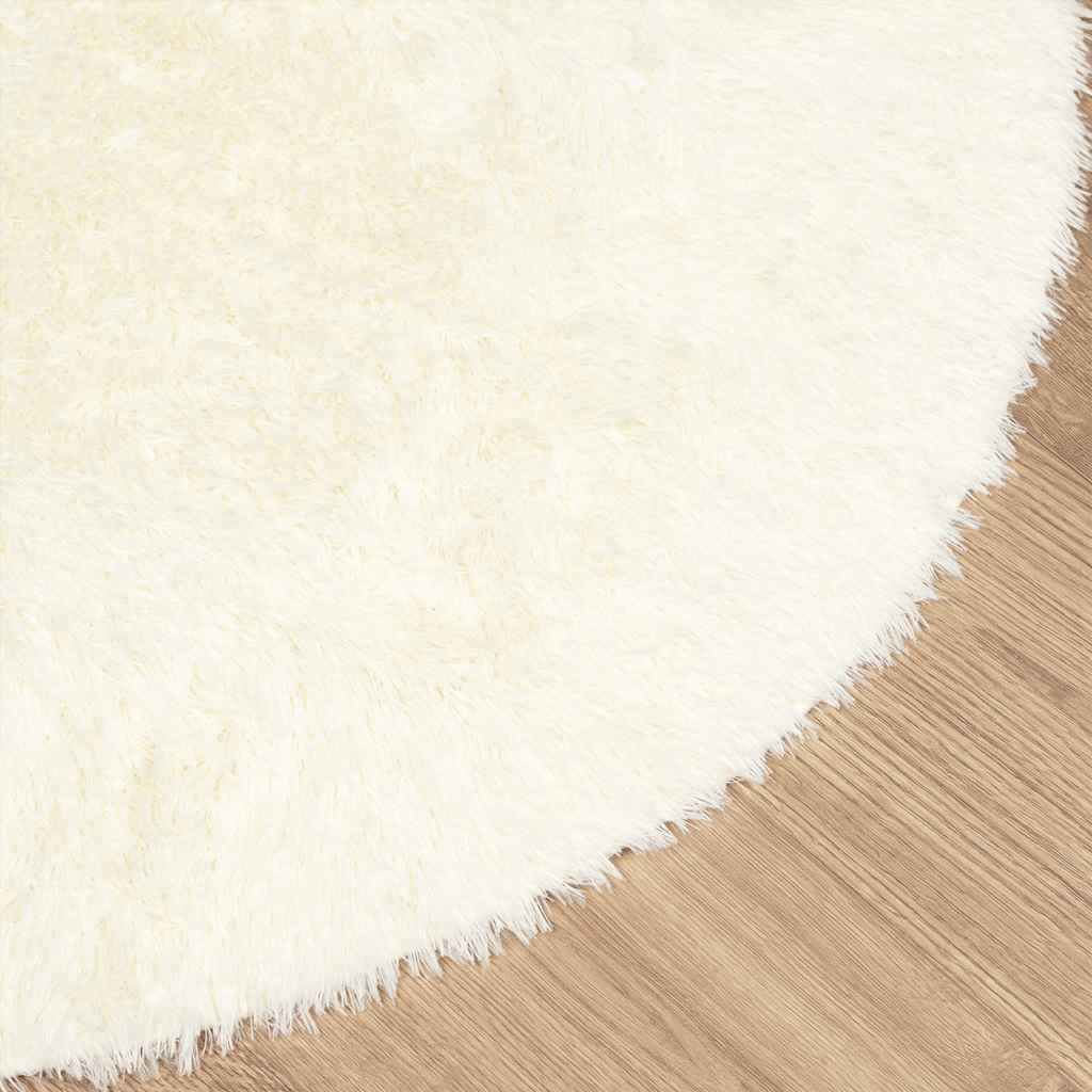 Flossteppe med lang luv NAVARRA krem 240x240 cm polyester
