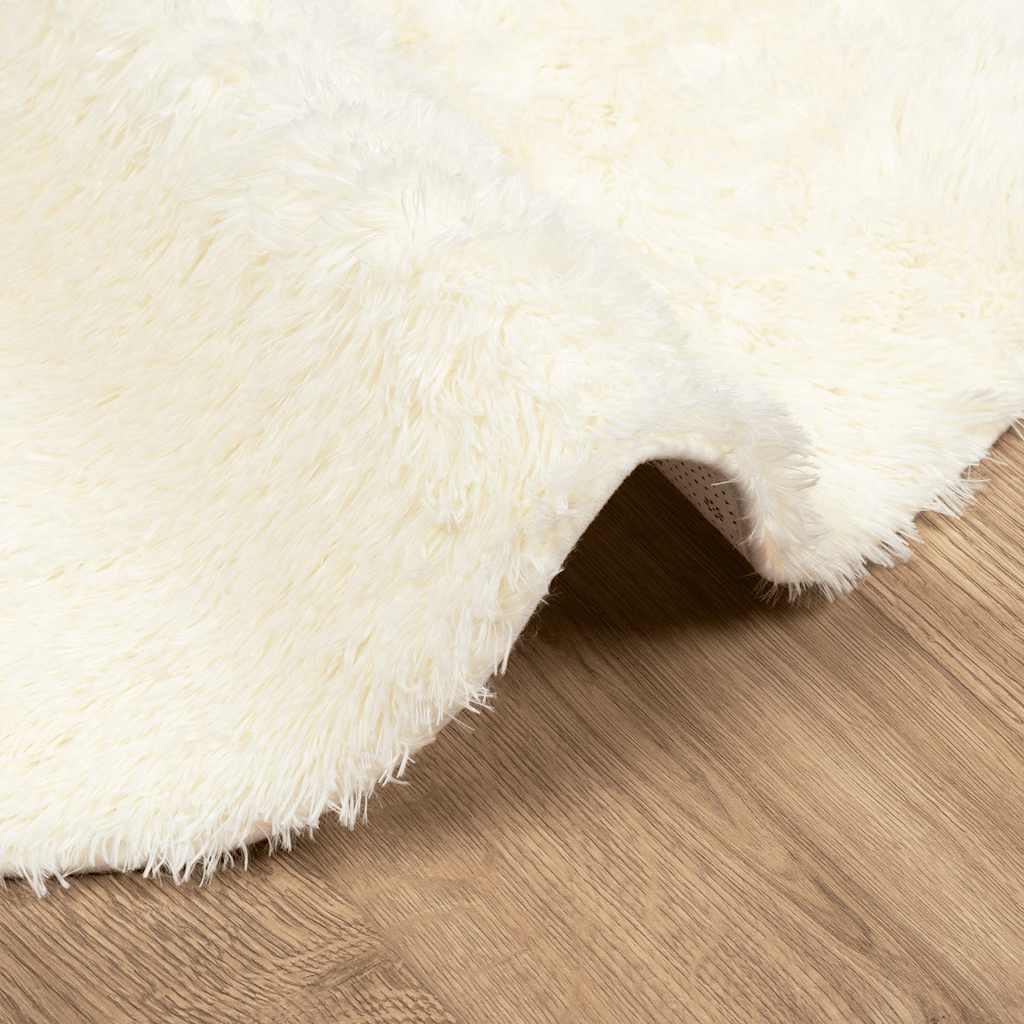 Flossteppe med lang luv NAVARRA krem 240x240 cm polyester