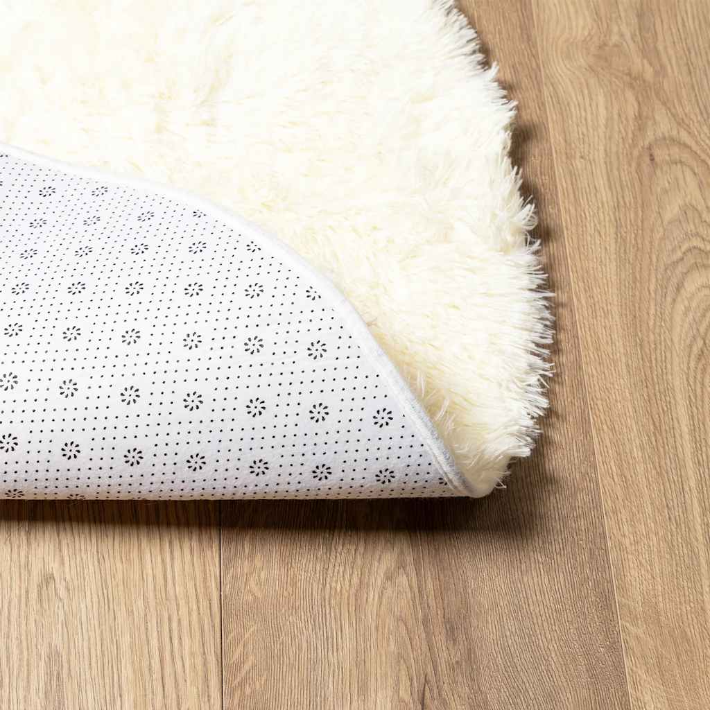 Flossteppe med lang luv NAVARRA krem 240x240 cm polyester