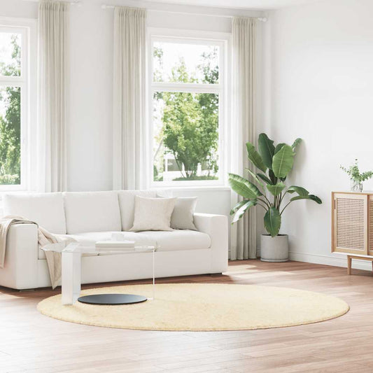 Flossteppe med lang luv NAVARRA krem 240x240 cm polyester