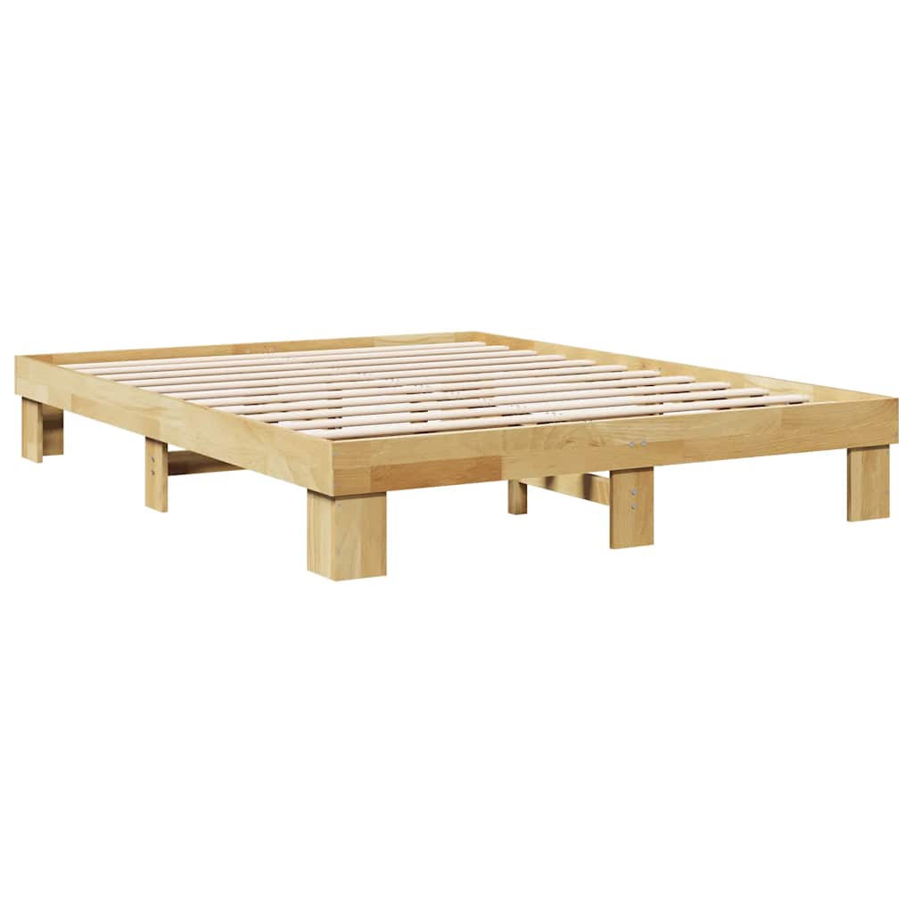 Sengeramme uten Madrass 150x200 cm Heltre Eik