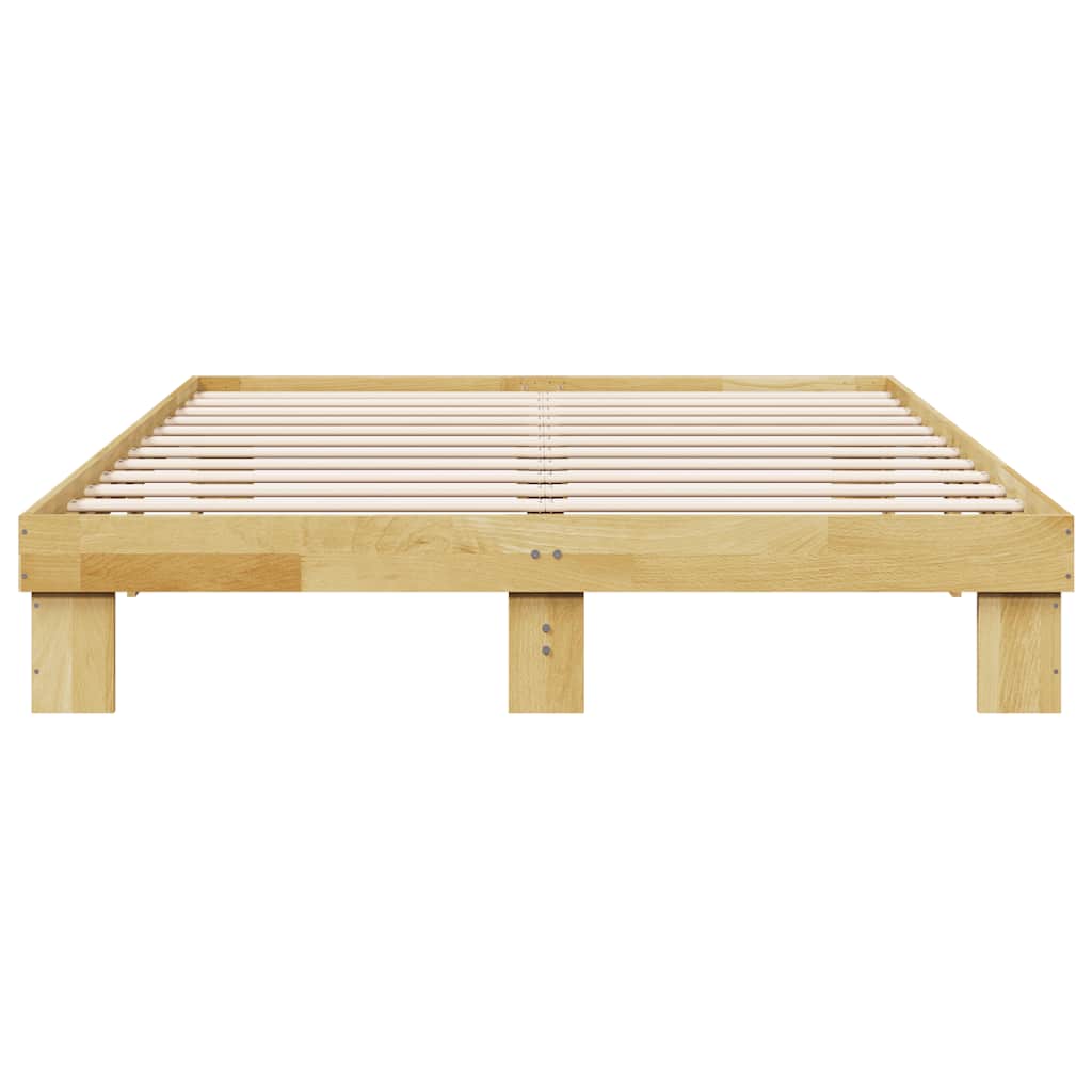 Sengeramme uten Madrass 150x200 cm Heltre Eik