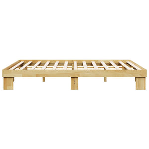 Sengeramme uten Madrass 150x200 cm Heltre Eik