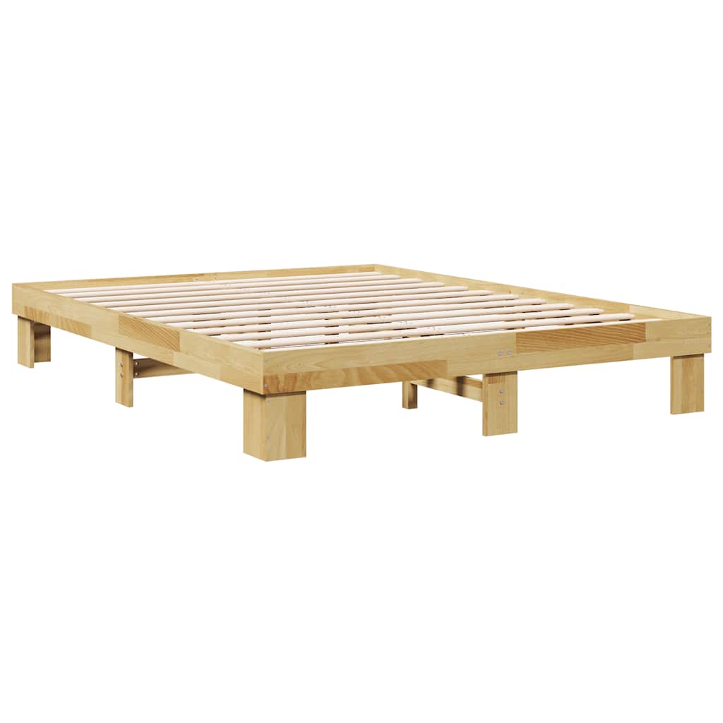 Sengeramme uten Madrass 150x200 cm Heltre Eik