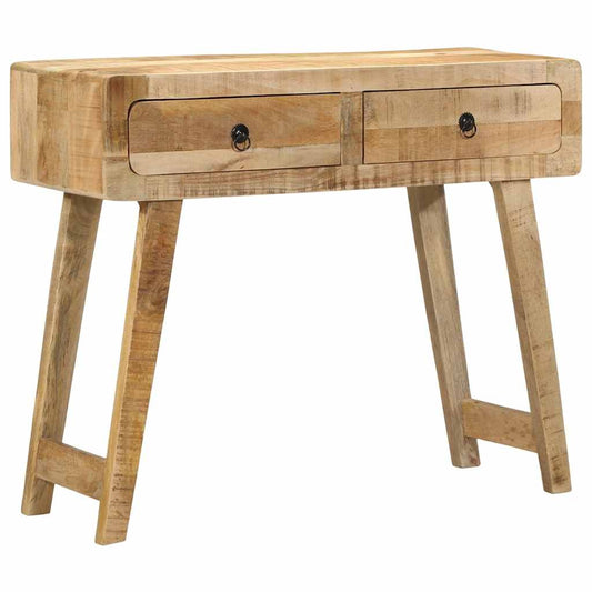 Console table 90x32x75 cm rough solid mango wood
