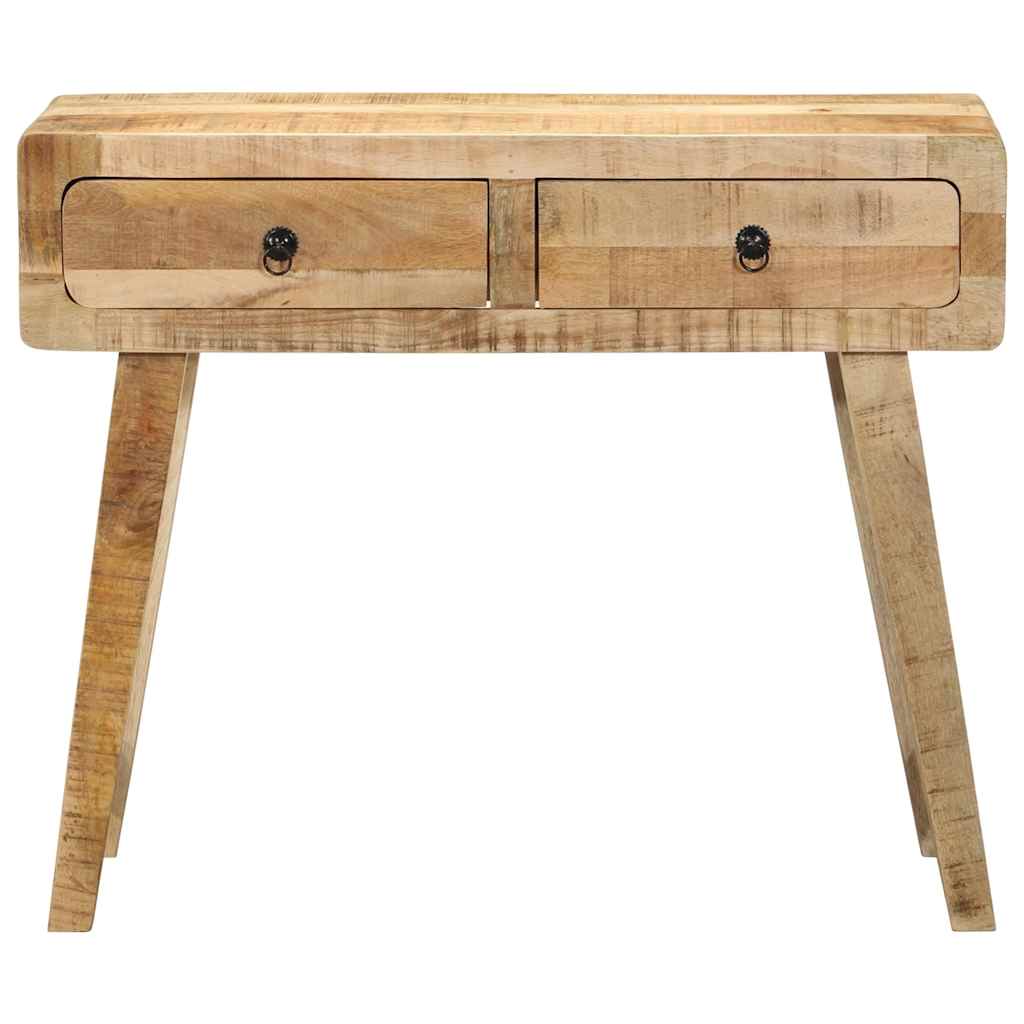 Console table 90x32x75 cm rough solid mango wood