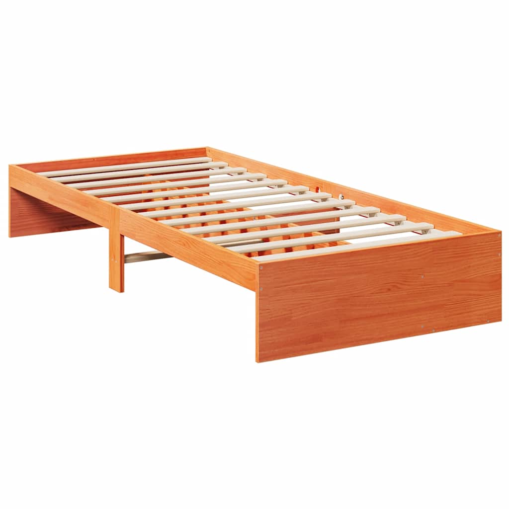 Dagseng uten madrass voksbrun 80x200 cm heltre furu