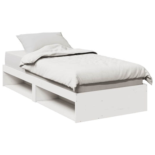 Dagseng uten madrass hvit 75x190 cm heltre furu