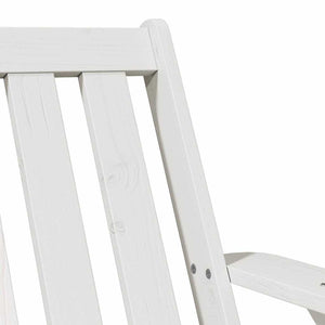 Adirondack hagestol hvit 75x77x77 cm heltre furu