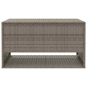 Outdoor cushion box grey 100x55x55.5 cm poly rattan