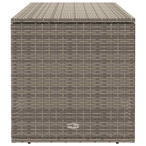 Outdoor cushion box grey 100x55x55.5 cm poly rattan