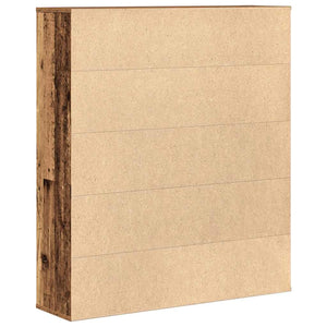 Bokhylle gammelt tre 89x24x101,5 cm konstruert tre
