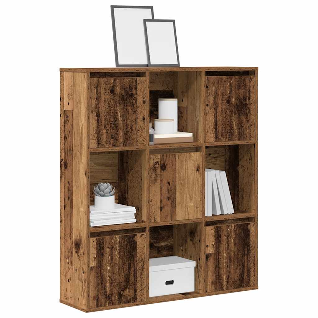 Bokhylle gammelt tre 89x24x101,5 cm konstruert tre