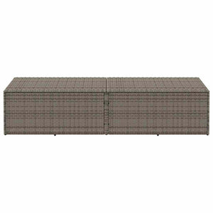 Cushion box 220x50x58 cm poly rattan grey