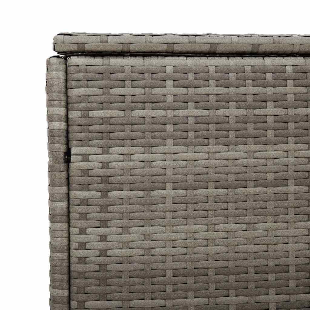 Cushion box 220x50x58 cm poly rattan grey