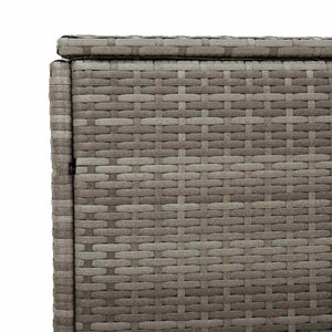 Cushion box 220x50x58 cm poly rattan grey