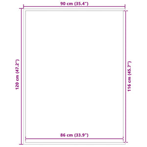Dørmatte Brun 90x120 cm