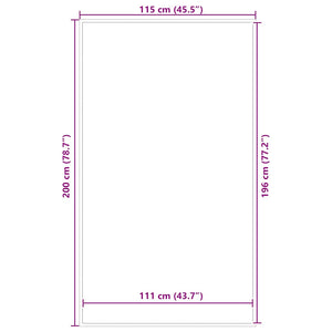 Dørmatte Brun 115x200 cm