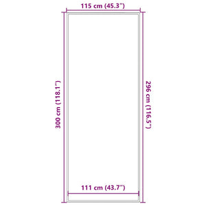 Dørmatte Brun 115x300 cm