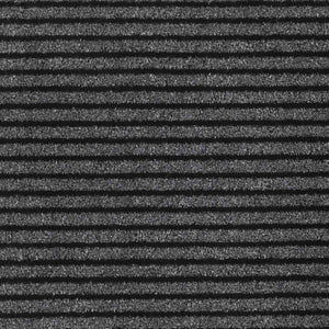 Dørmatte Stripe Svart og Grå 90x120 cm