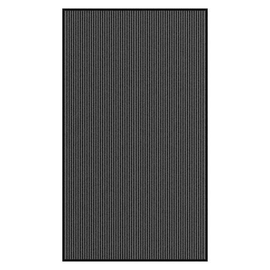 Dørmatte Stripe Sort og Grå 115x200 cm