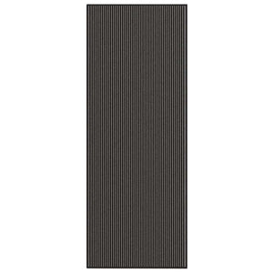Dørmatte Stripe Sort og Grå 115x300 cm