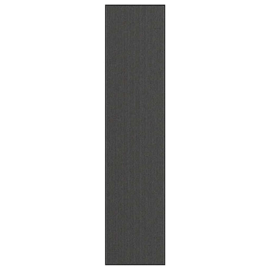 Dørmatte Stripe Svart og Grå 115x500 cm