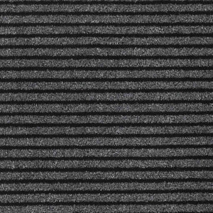 Dørmatte Stripe Svart og Grå 115x500 cm