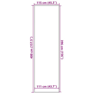Dørmatte Antrasitt 115x400 cm