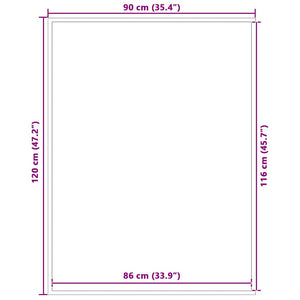 Dørmatte Brun 90x120 cm
