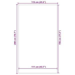 Dørmatte Brun 115x200 cm