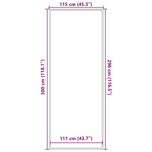 Dørmatte Brun 115x300 cm