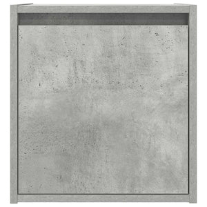 Veggmonterte nattbord 2 stk betonggrå 38x34x40 cm