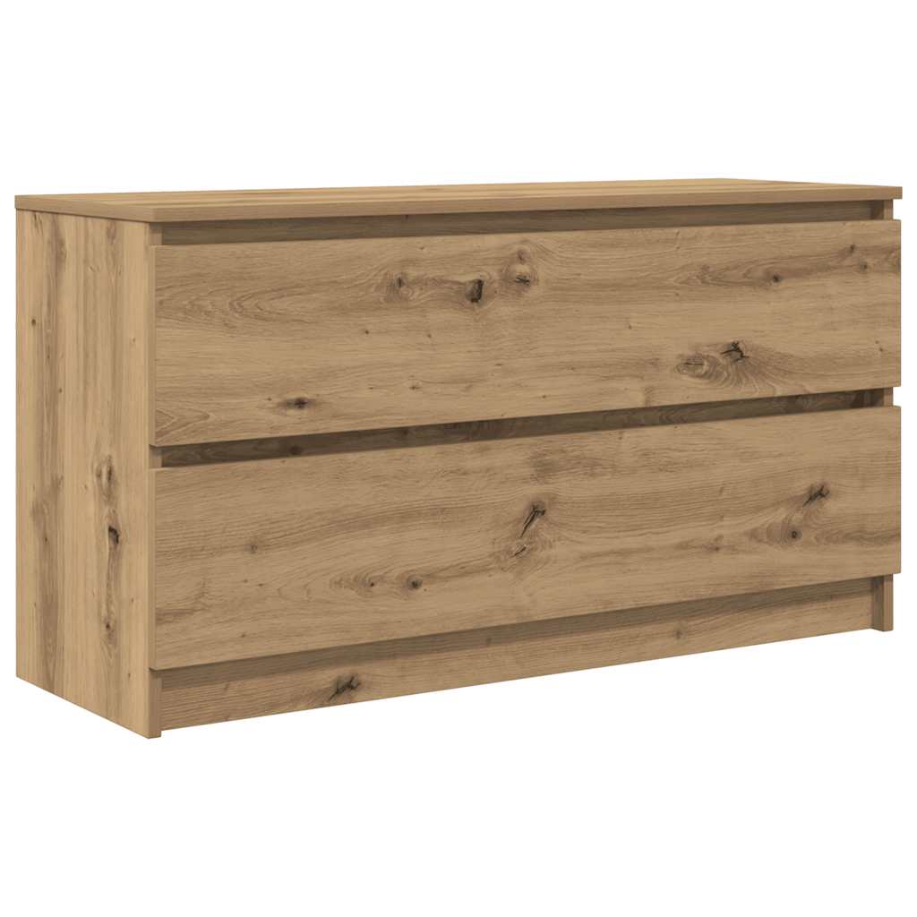 TV-benk artisan eik 100x35x54 cm konstruert tre