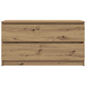 TV-benk artisan eik 100x35x54 cm konstruert tre