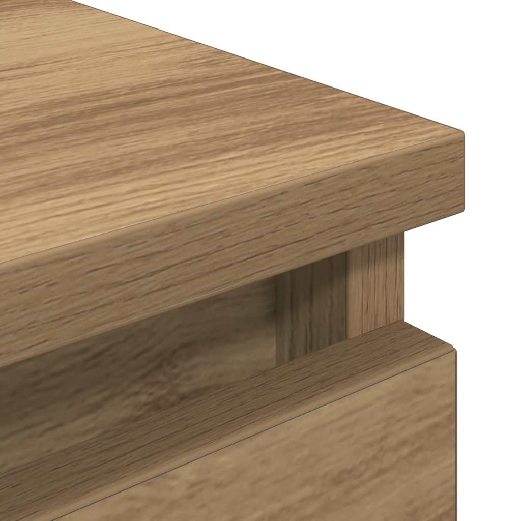 TV-benk artisan eik 100x35x54 cm konstruert tre