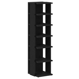 Skoskap svart eik 25x27x102 cm konstruert tre