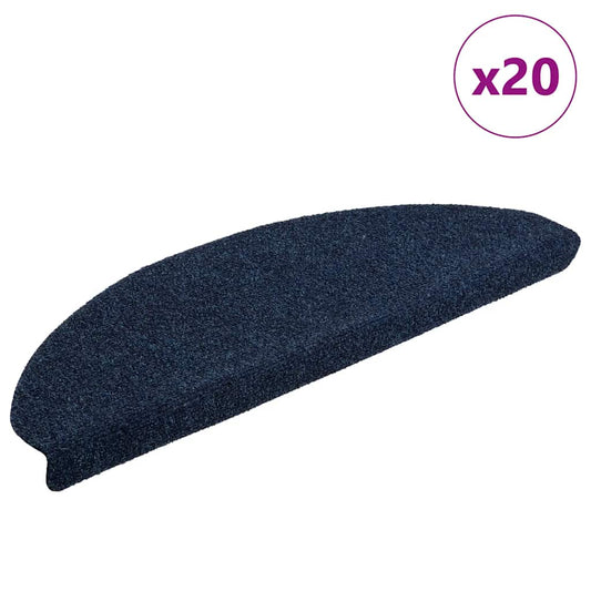 Selvklebende trappematter 20 stk marineblå 65x21x4 cm