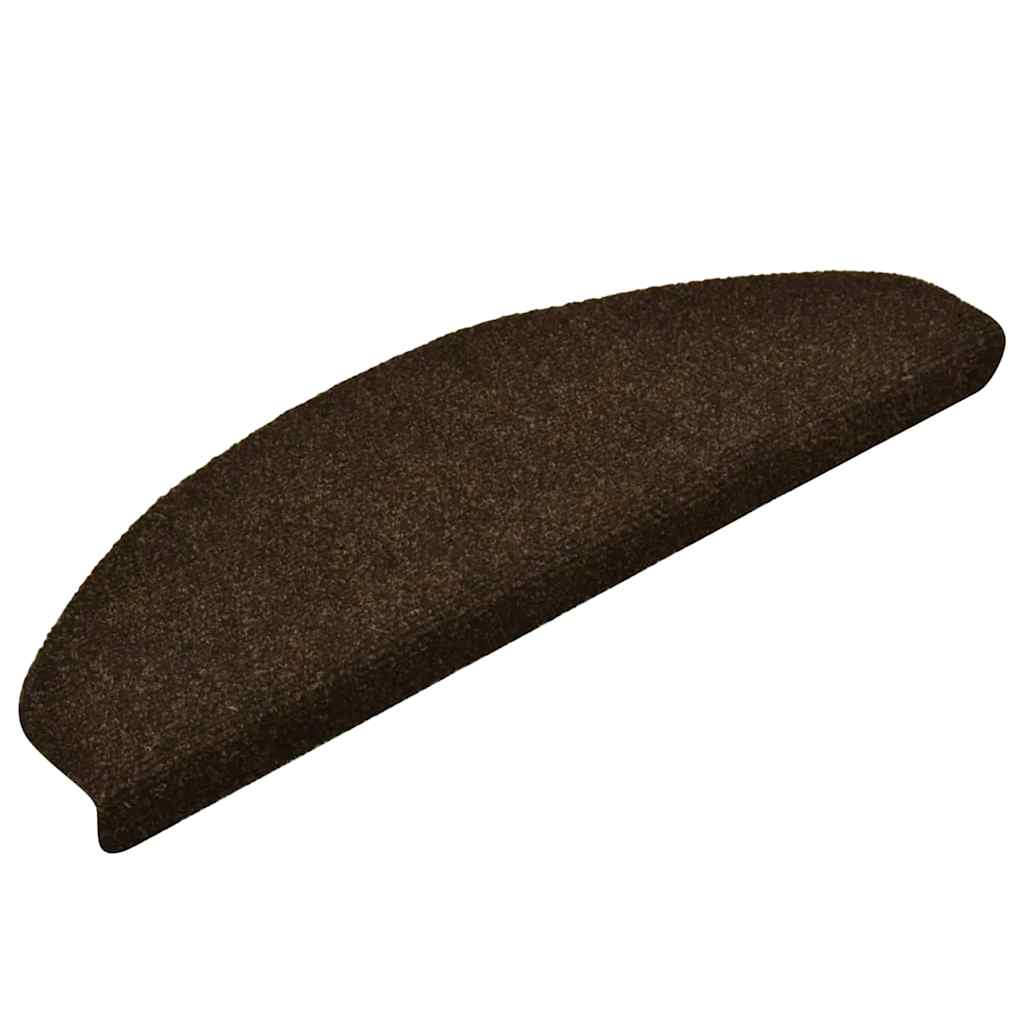 Selvklebende trappematter 30 stk 65x21x4 cm brun
