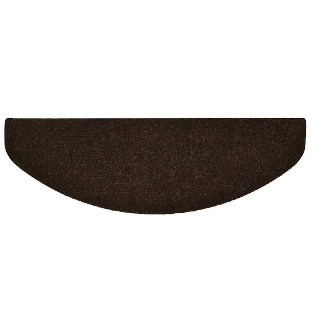 Selvklebende trappematter 30 stk 65x21x4 cm brun