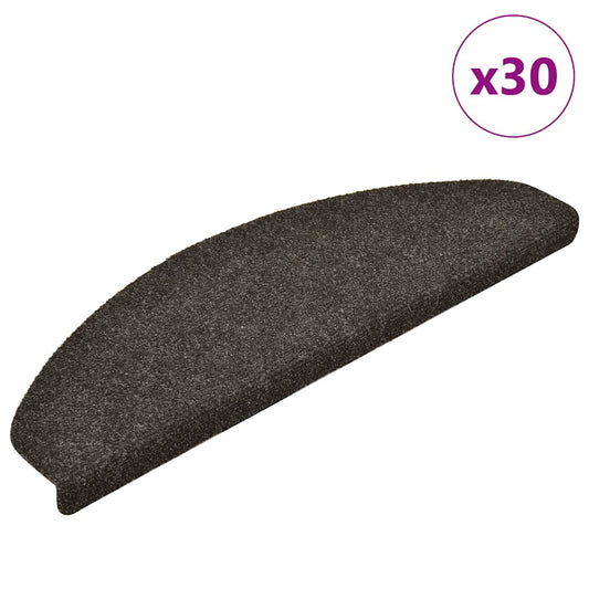 Selvklebende trappematter 30 stk antrasitt 65x21x4 cm