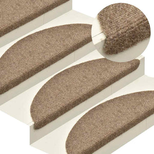 Selvklebende trappematter 30 stk kremhvit 65x21x4 cm