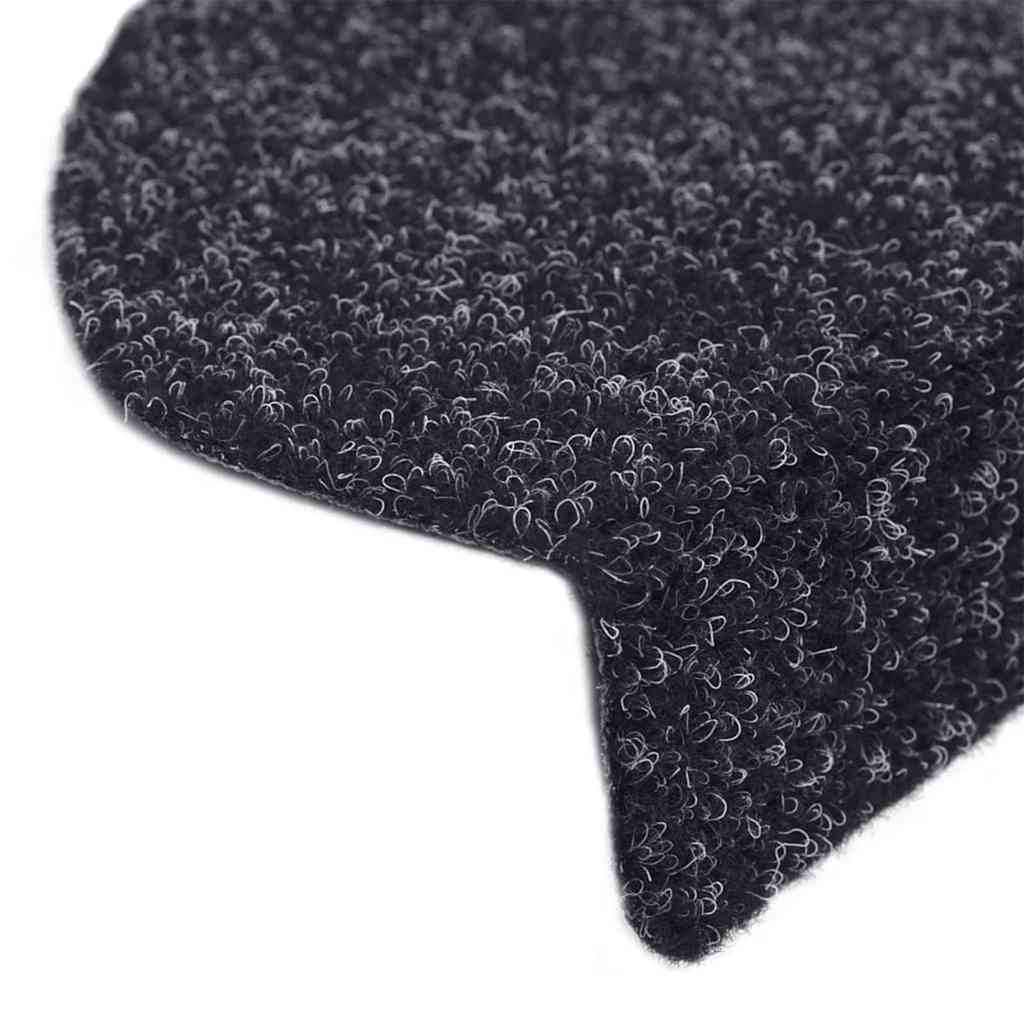 Selvklebende trappematter 20 stk svart 56x17x3 cm