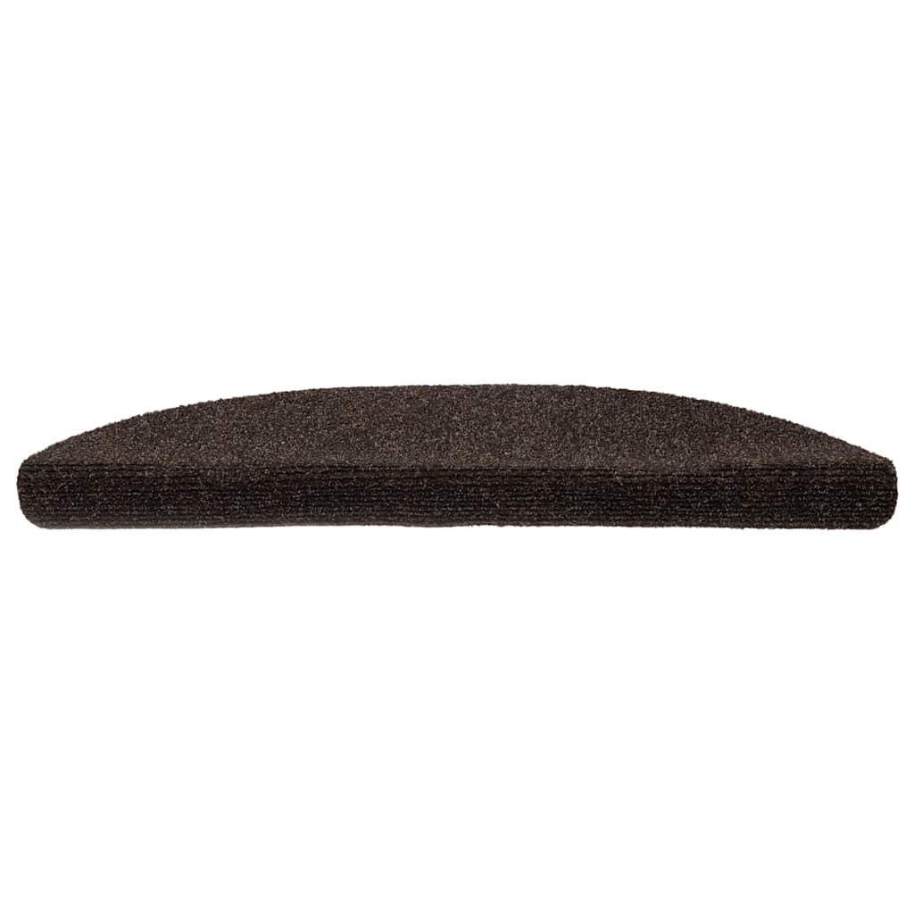 Selvklebende trappematter 20 stk brun 56x17x3 cm