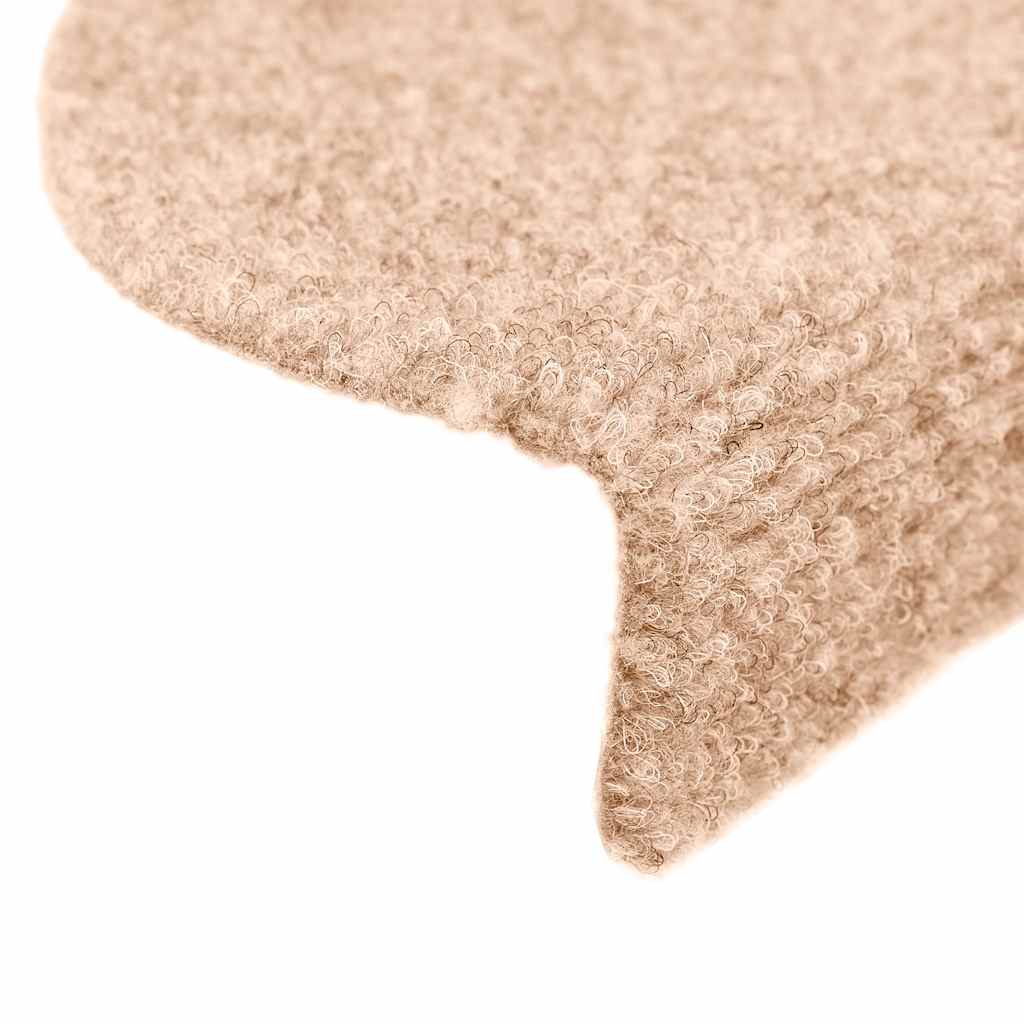 Selvklebende trappematter 30 stk kremhvit 56x17x3 cm