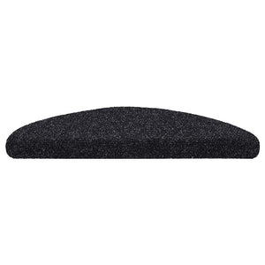 Selvklebende trappematter 30 stk svart 56x17x3 cm