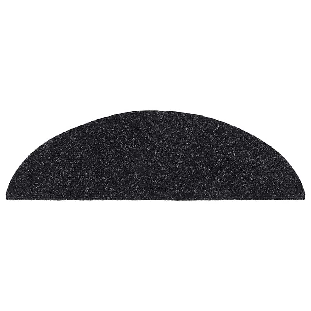 Selvklebende trappematter 30 stk svart 56x17x3 cm
